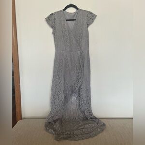 Altar’d State gray lace dress